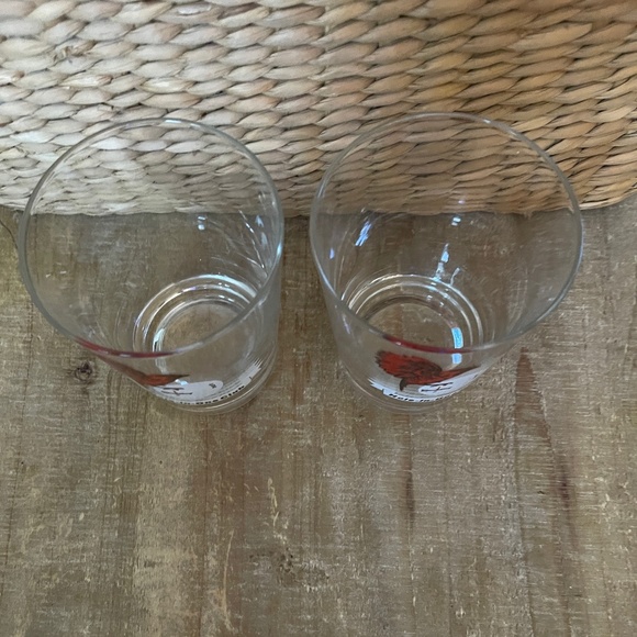 Set of 2 SPALDING "Hole In One Club”  Cardinal Old Fashioned Cocktail Glasses - Picture 3 of 4